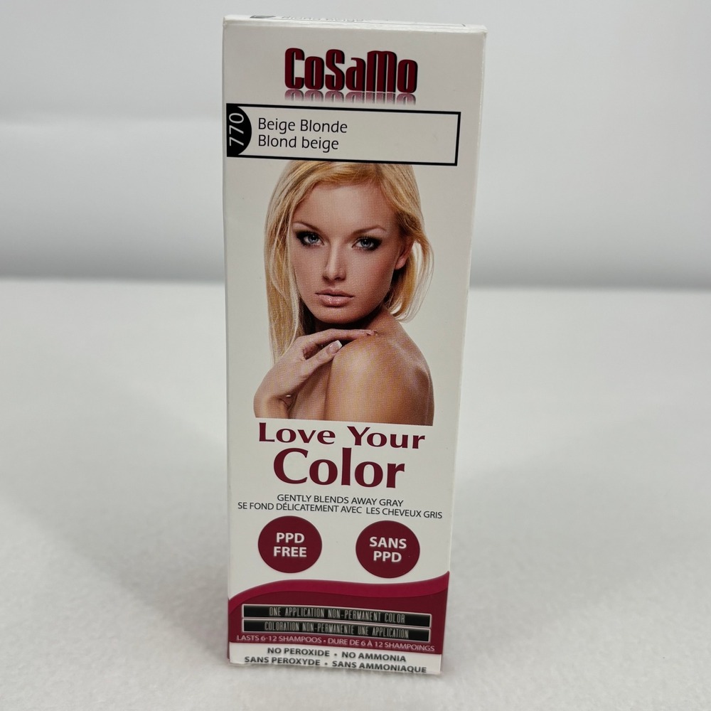 CoSaMo Love Your Color Non-Permanent Hair Color 770 Beige Blonde PPD Free